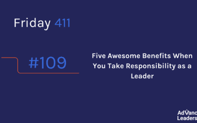 Five Awesome Benefits When You Take Responsibility as a Leader