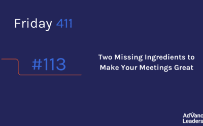 Two Missing Ingredients to Make Your Meetings Great